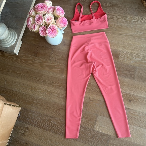 Beach Riot Leah Top/Ayla Legging Athleisure Set - Coral - Picture 6 of 9
